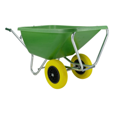 Brouette Fort Products FS 200L verte livrée avec 2 roues NML