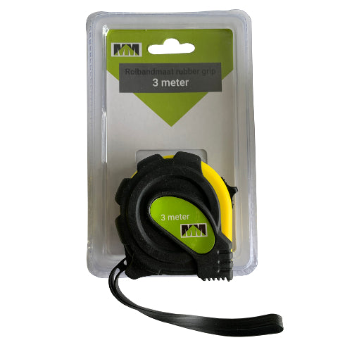 Mm products ruban à mesurer poignée en caoutchouc 3mtr