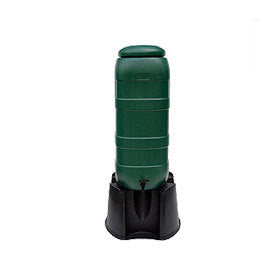 Begreen baril de pluie compl 100 litres vert base libre