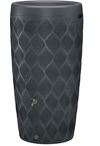 Baril de pluie Flow anthracite 240l avec jardinière