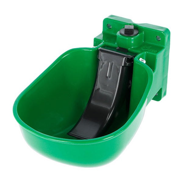 Abreuvoir plastique vert k50 34 12 avec languette