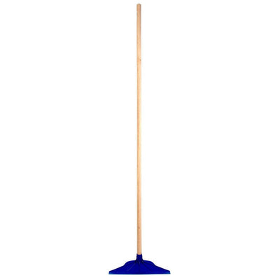 Mm eurotool grattoir stable mm plastique bleu 38cm avec manche 160cm