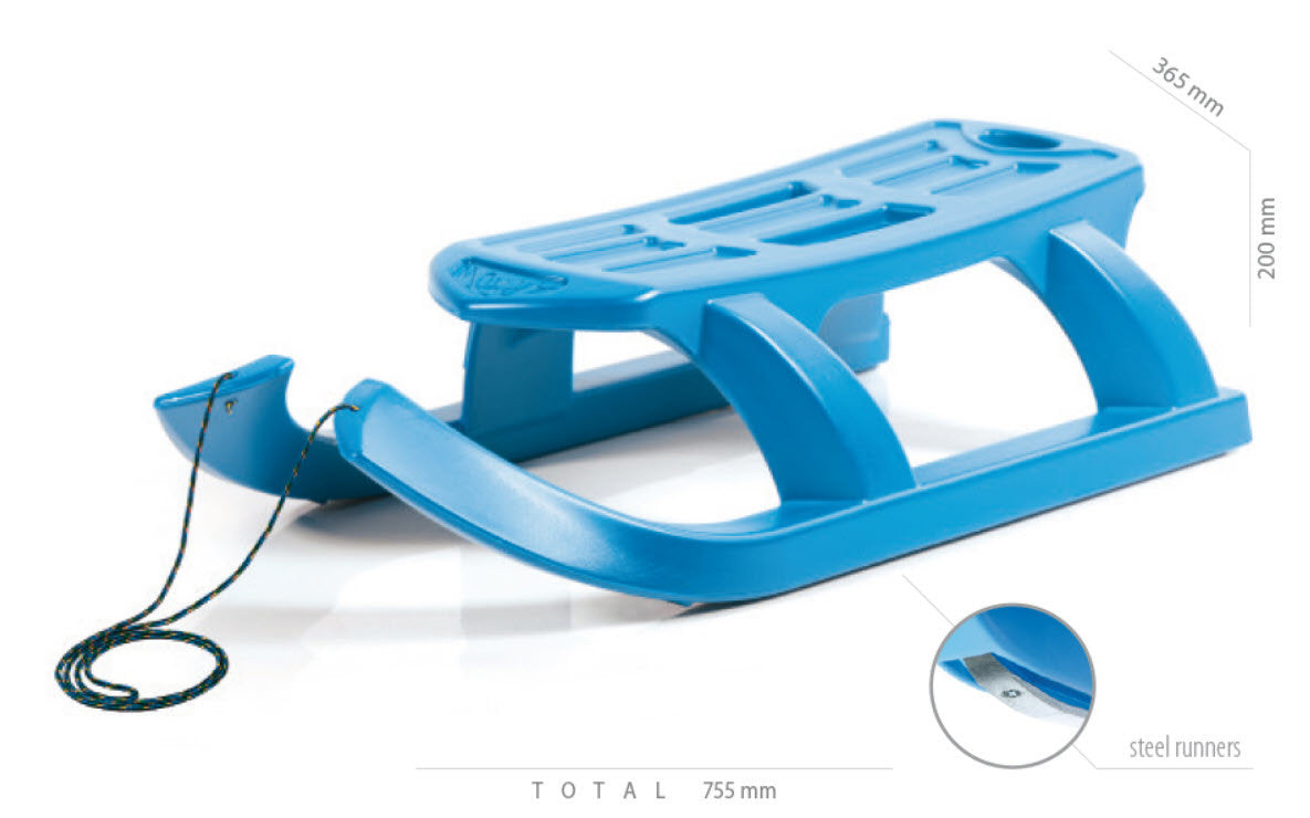 Flèche luge en plastique 76cm avec cordon
