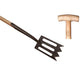 La spatule blanche avec manche en frêne cou de cygne 75 cm dewit