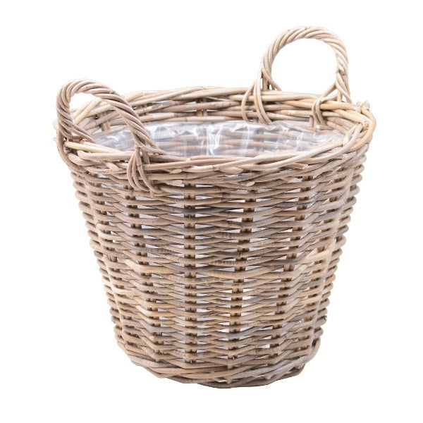 Panier à pommes de terre rotin gris d42 x h32