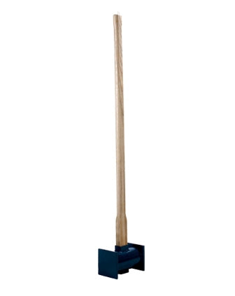 Marteau de jardin en métal, avec manche 90 cm.