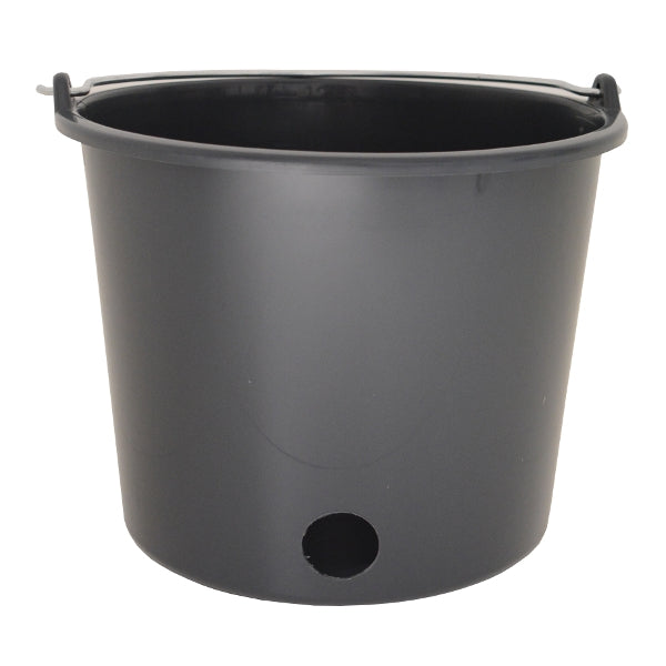 Seau tétine veau rond nu gris 12l