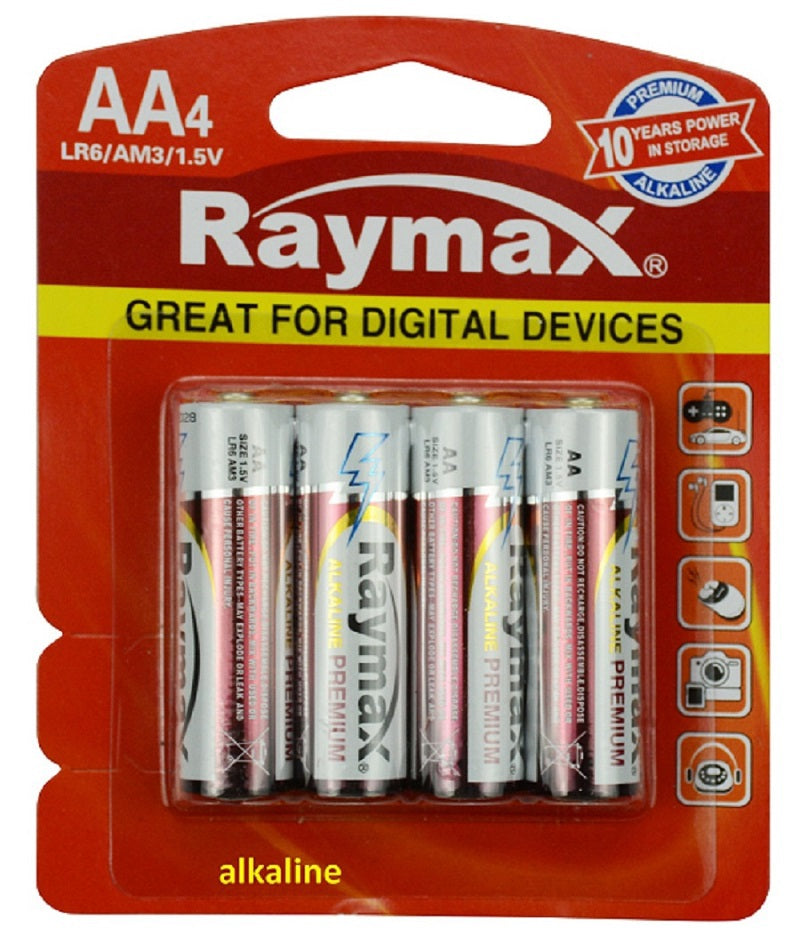 Raymax pile penlite alcaline lr6 aa x4 pcs