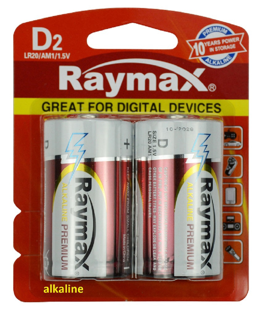 Pile alcaline Raymax lr20 d 15v x2pcs