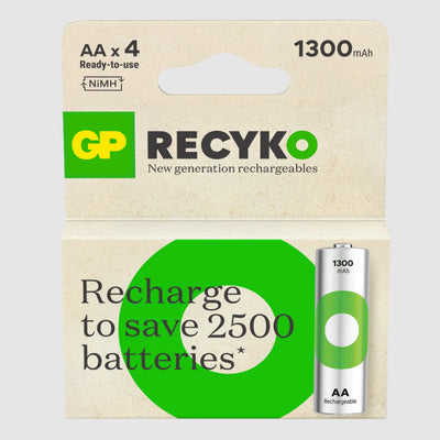 Batterie GP rechargeable AA 1300mAh x4 pcs