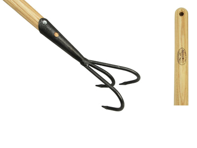 Le cultivateur blanc 3 dents manche en frêne 150cm dewitt