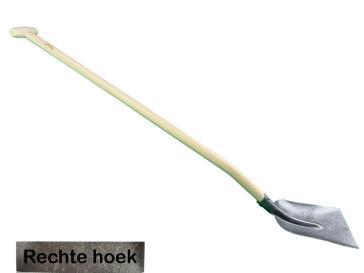 La pelle à béton blanche à angle droit 0 110cm manche en T