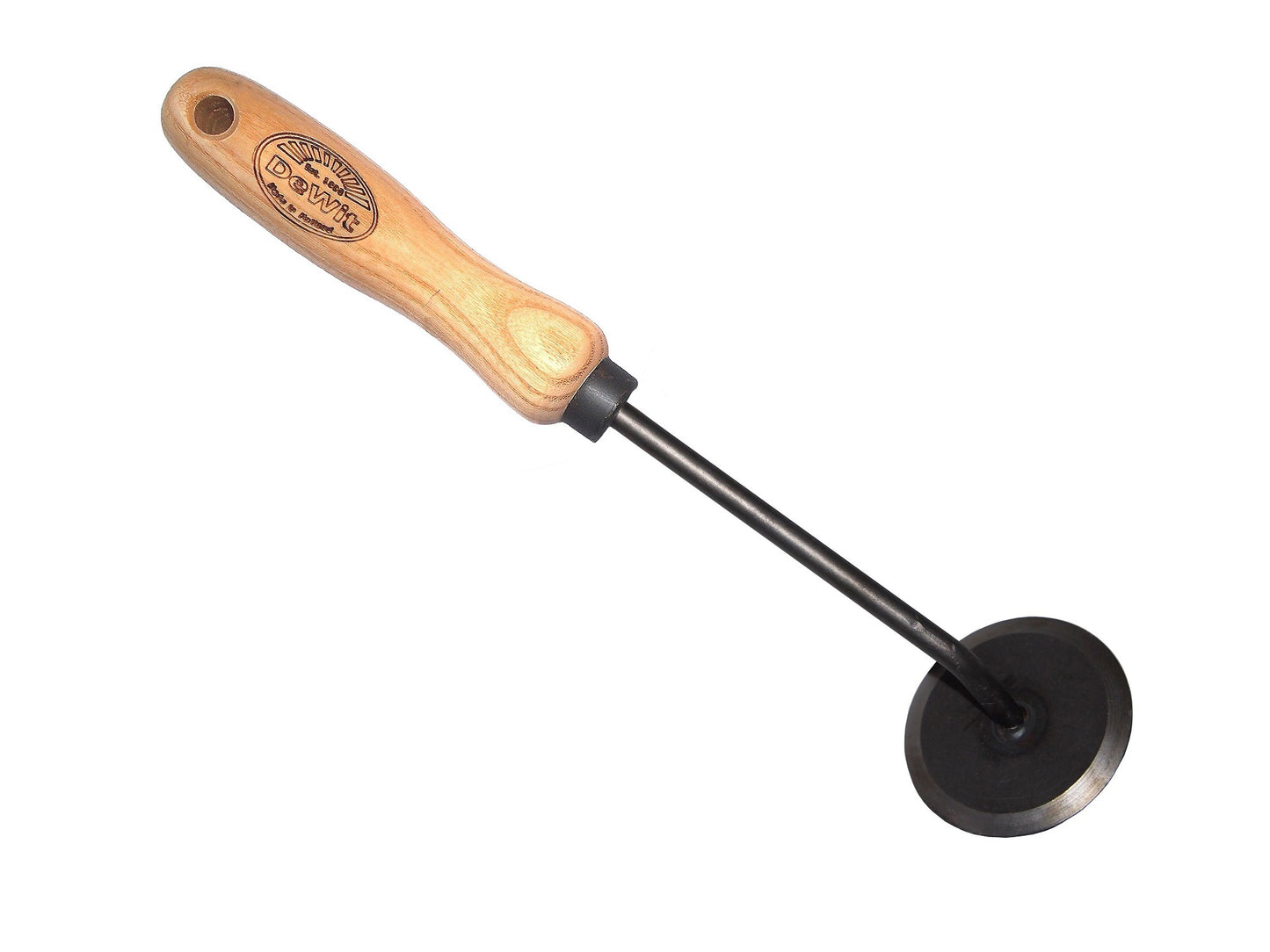 La binette ronde blanche, binette de discussion, manche 14 cm, Dewit