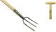 La fourchette de jardin blanche 3 dents manche frêne 900mm dewhite