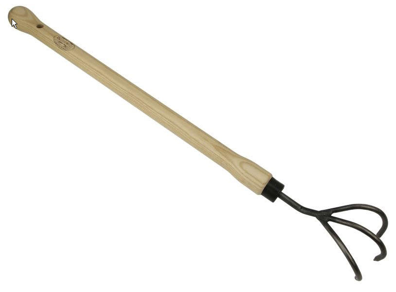 Le cultivateur blanc 3 dents bouton de frêne tige 480mm
