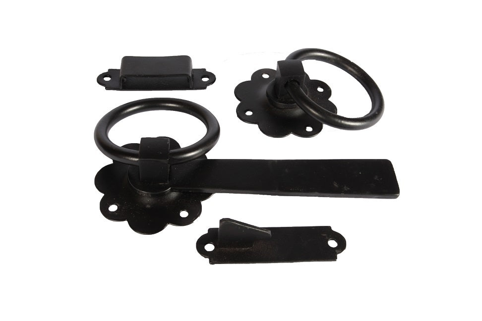 Waelbers serrure de portail à anneau 178mm noir