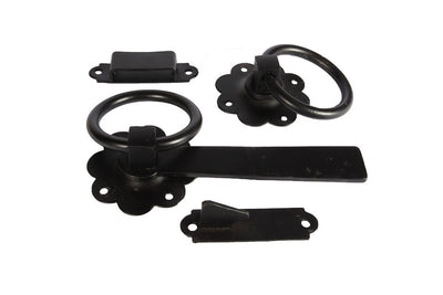 Waelbers serrure de portail à anneau 178mm noir