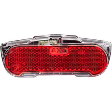 Feu arrière Axa LED mince et stable, support arrière jumelé. mince et stable 80mm