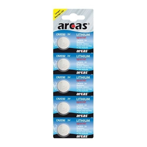 Battery Sales Europe Arcas Battery Lithium CR2032 3V, 5e.