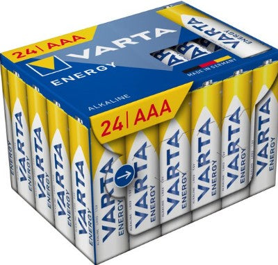 Varta pile énergie alcaline aaa lr03 (boîte = 24 pièces)