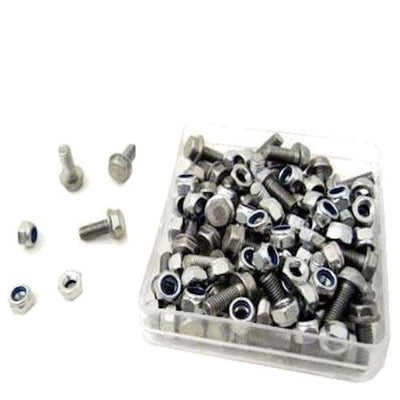 Boulon de garde-boue M5X12 acier inoxydable + Contre-écrou (P50)