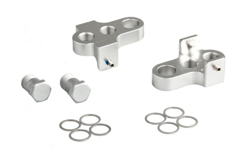 Mirage Crank Turners avec boulon en acier inoxydable en aluminium T6 argent