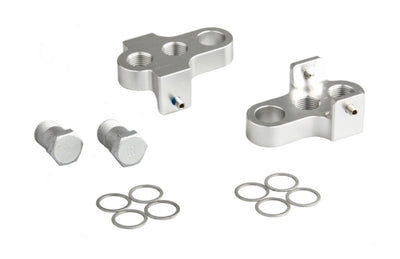 Mirage Crank Turners avec boulon en acier inoxydable en aluminium T6 argent