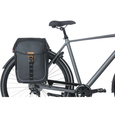 Sac à vélo de basilic Double Miles Tarpaulin Black Orange Mik 34L
