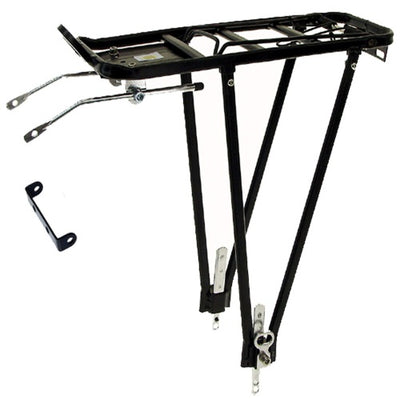 M-wave bagage rack universel, aluminium noir 26 28 pouces (paquet suspendu)
