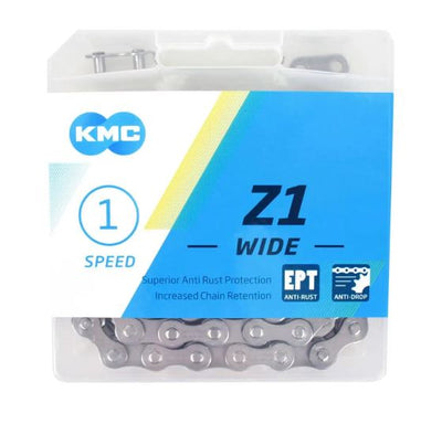 KMC Z1 EPT 112 SCHAKELS, 1 2 X 1 8, Silver, Anti Rust