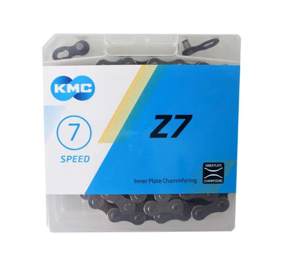 KMC Chaîne vélo Z7 - 6 7 vitesses - Grise - 114 maillons