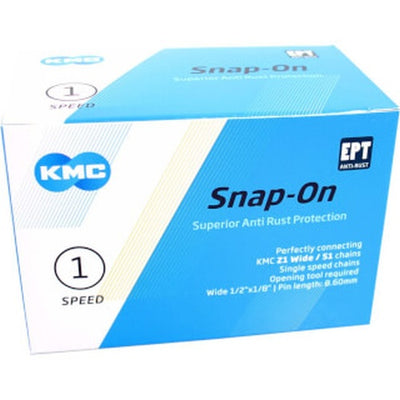 KMC Maillon de chaîne 1 2 X 1 8 EPT - 40cm - EcoProteQ - inoxydable - noir