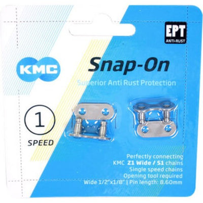 KMC Chain Link - Snap-on - 1 8 - 8.60mm - Silver