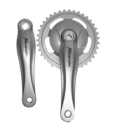 Pédalier Miranda alfa 1 38 dents alu nexus 91 mm disque ( gazelle ) zilv