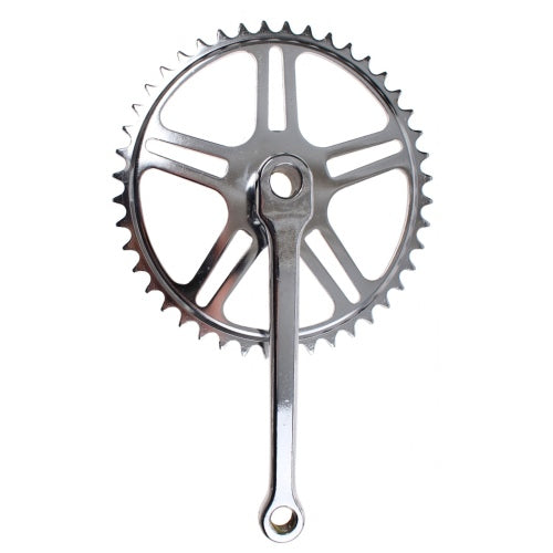 Jeu de pédalier avec spigot 44T 170 mm argenté