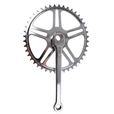 Jeu de pédalier avec spigot 44T 170 mm argenté