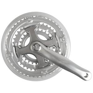 Pédalier 3v 48-38-28t 170mm construction + bord 4 bras [profond] 5 mm argent