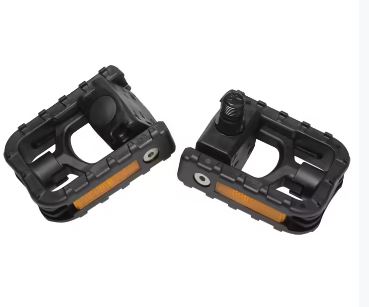 Pédales de vélo pliantes vp 9 16 f55 avec réflecteurs, noires