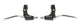 Miranda Brake Handle Set 3-doigt noir mat-celver