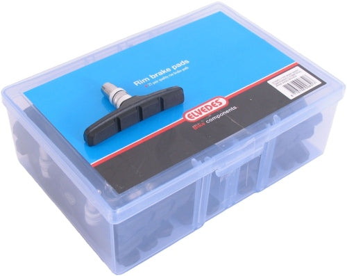 patins de frein V-brake 72 x 15 mm noir 50 pièces