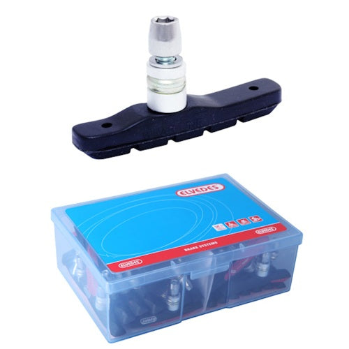 Jeu de plaquettes de frein V-brake Elvedes 72 mm (paquet atelier de 25 paires)