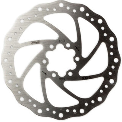 Disque de frein 160 mm 6 trous en acier argent