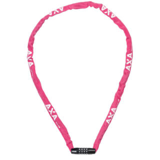 Axa antivol à chaîne rigide code rcc 120x3,5 avec housse en polyester - rose