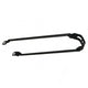 barre garde-boue 28x1 1 2 tour noir mat