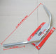 Guidon ergotec modèle trekking 590mm, 25,4mm, aluminium argent