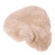 Tapis de selle en peau de mouton de qualité A beige large