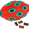 Jouet rugby à remplir rouge turquoise 12 x 75 cm