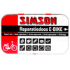 kit de réparation E-bike aluminium rouge blanc 14 pièces