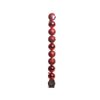 Decoris Boules de Noël 6cm plastique rouge 10 pcs