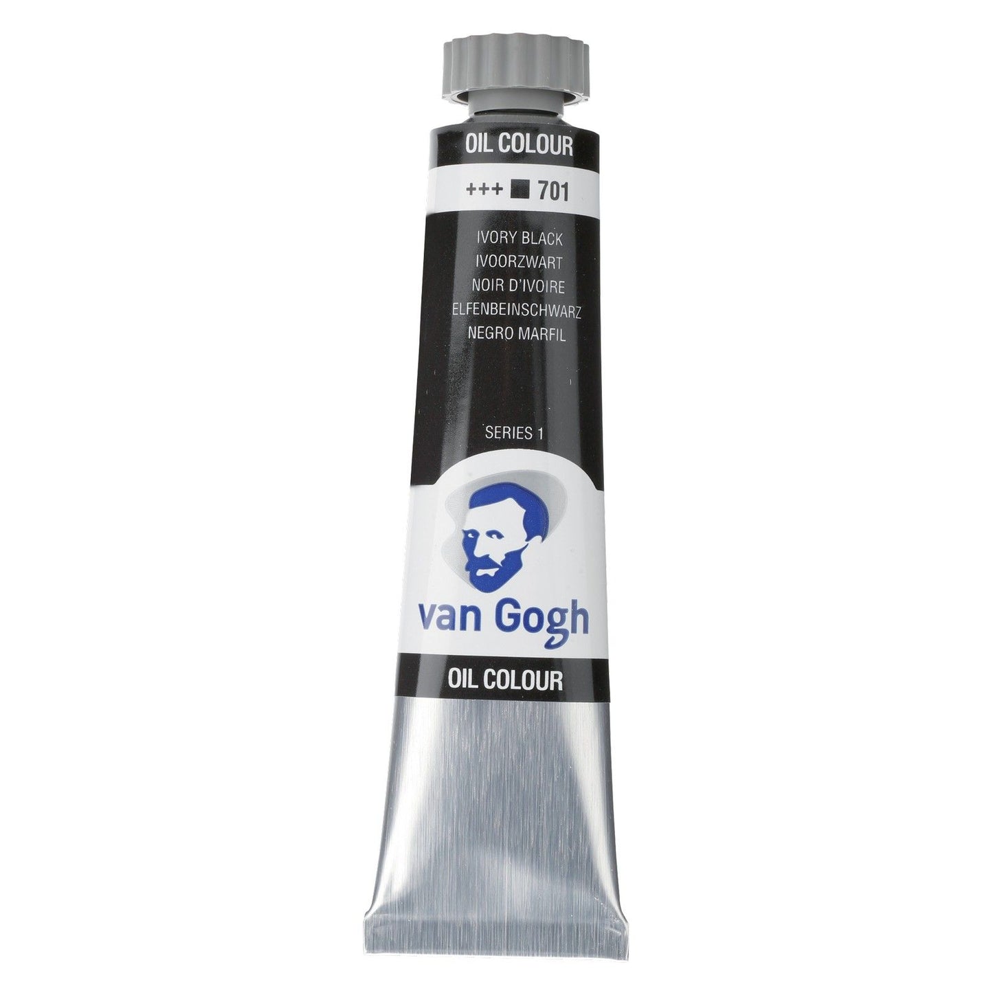 Van Gogh • peinture à l'huile 20ml noir ivoire 701